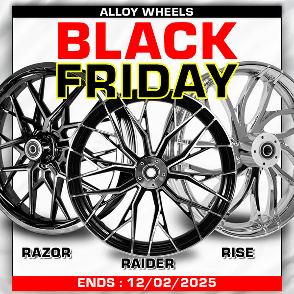 [BLACK FRIDAY SALE] NEW RISE WHEEL (CHROME/BLACK) OR RAZOR WHEELS (BLACK)