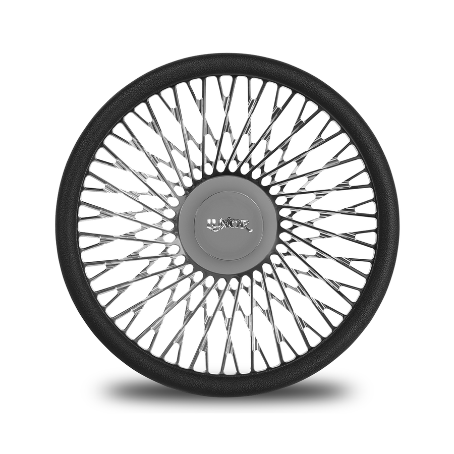 15" Billet Cross Steering Wheel Chrome