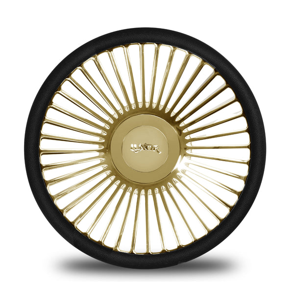 [SALE] 15" Billet Straight Steering Wheel Gold