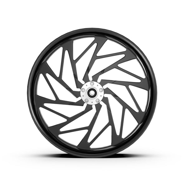 crown wheel. black forged billet wheel